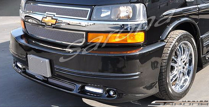 Custom Chevy Express Van  All Styles Front Bumper (2003 - 2024) - $650.00 (Part #CH-019-FB)